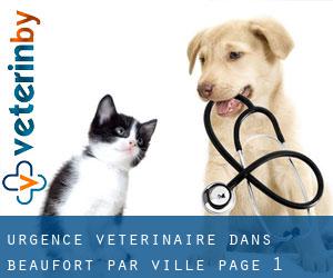 Urgence vétérinaire dans Beaufort par ville - page 1